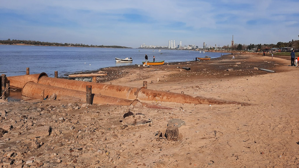 El río Paraná inferior puede alcanzar su nivel más bajo a mediados de la primavera