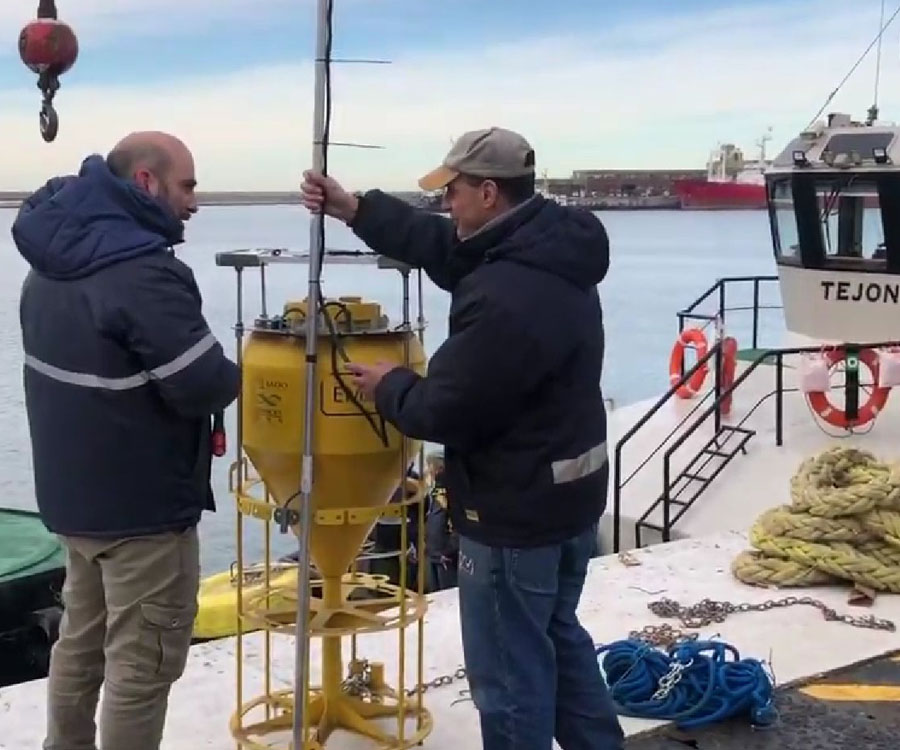 Instalaron una boya de monitoreo ambiental en la zona del puerto de Mar del Plata