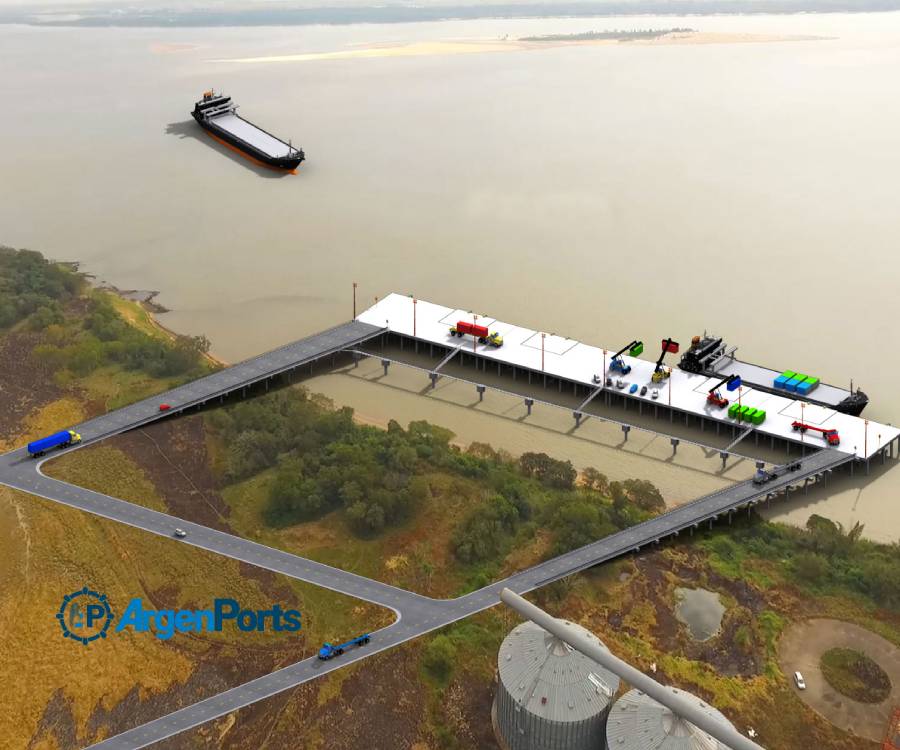 Eximen del pago de aranceles para la construcción de dos puertos en Corrientes