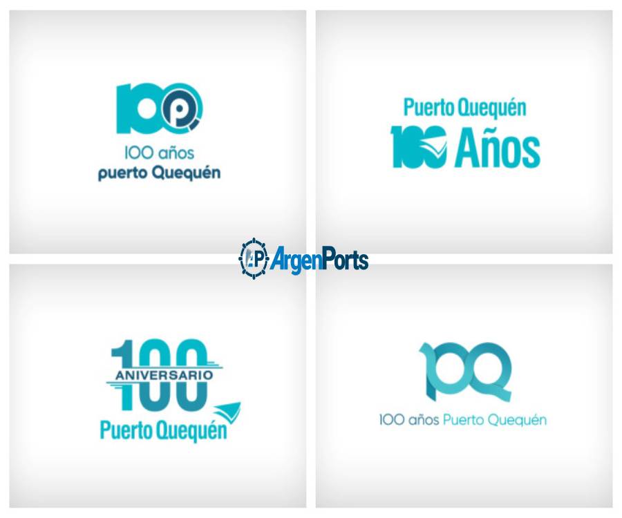 Puerto Quequén: termina la encuesta para elegir el logo del centenario