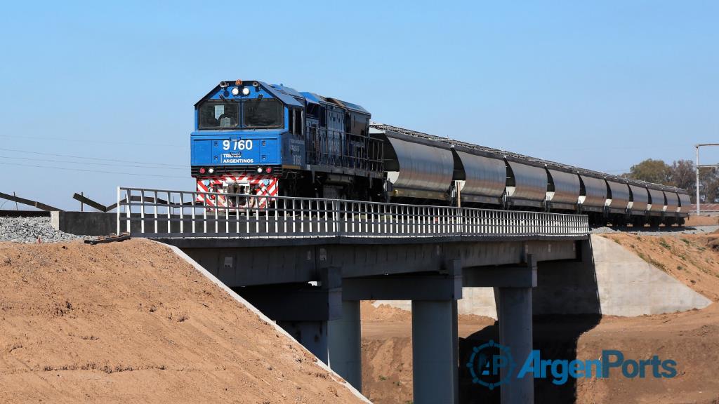 Trenes de carga: trabajan en la construcción y renovación de 28 puentes