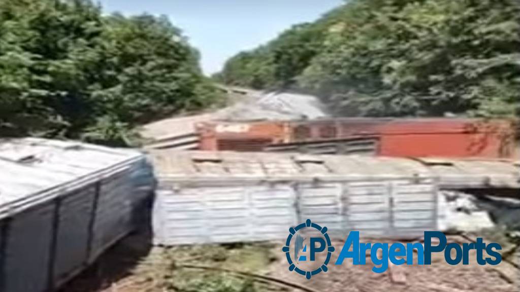 Video: grave descarrilamiento de una formación de Trenes Argentinos Cargas