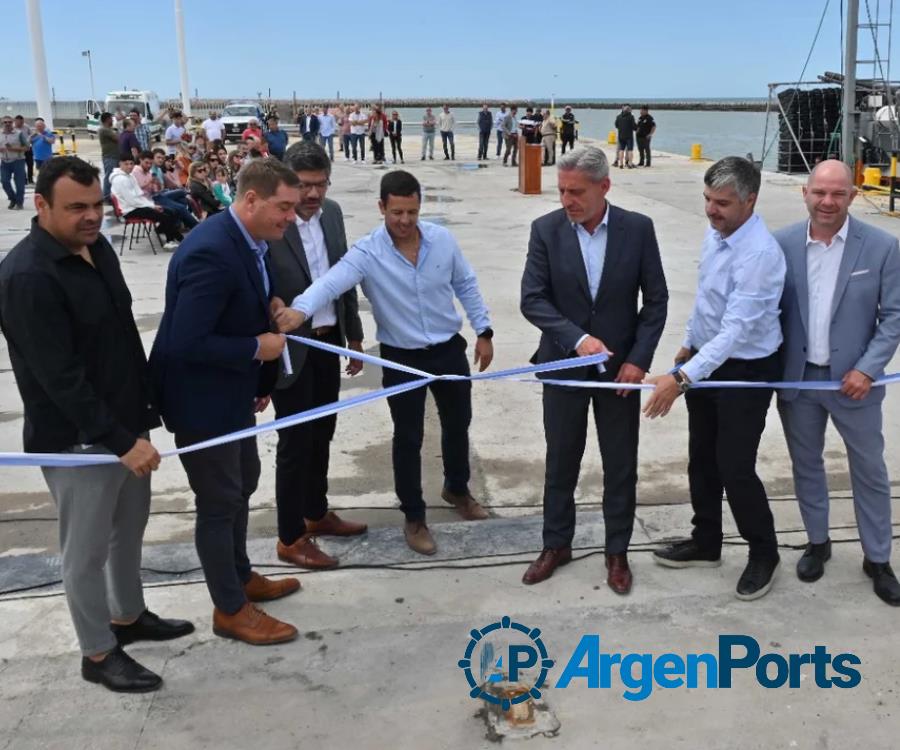 Quedó inaugurada la ampliación del muelle del puerto de Rawson