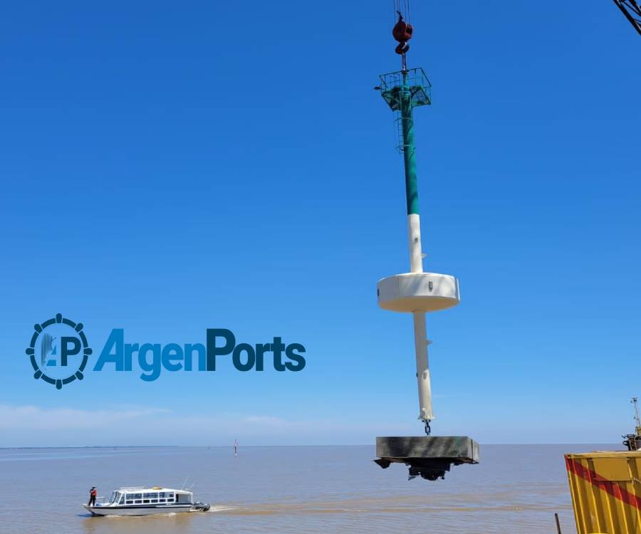 Servimagnus finalizó el mantenimiento del sistema de señalización del Puerto de La Plata