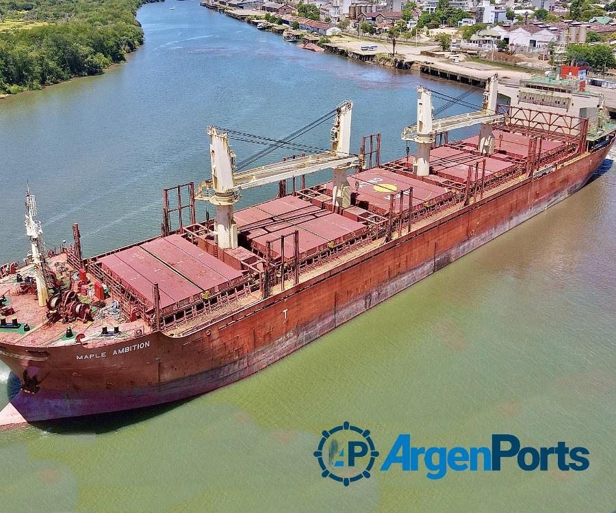 Los puertos entrerrianos no se detienen: ya completaron cuatro buques en apenas 20 días