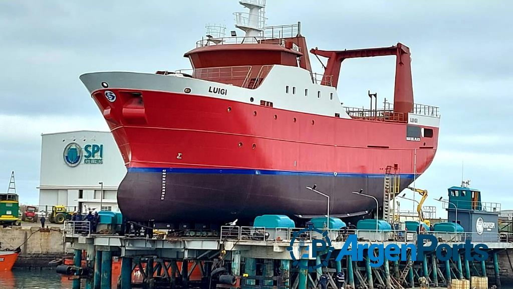 Está terminado el pesquero “Luigi”, el buque de mayor porte hecho en el país