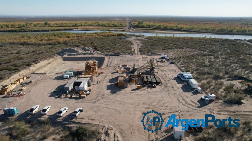 Gasoducto Kirchner: avanza la perforación por debajo del río Colorado