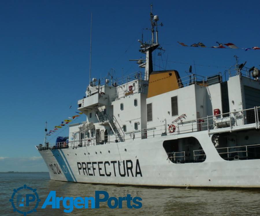 El guardacostas Mantilla navegó por el Canal Magdalena (alternativa B del Canal Punta Indio) para llegar a Buenos Aires desde el sur
