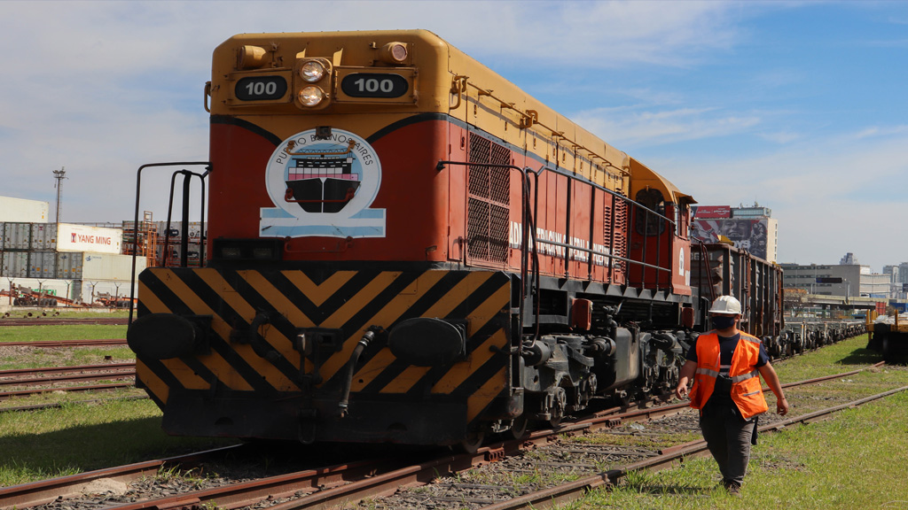El puerto de Buenos Aires incrementó un 80% el movimiento ferroviario en 2020