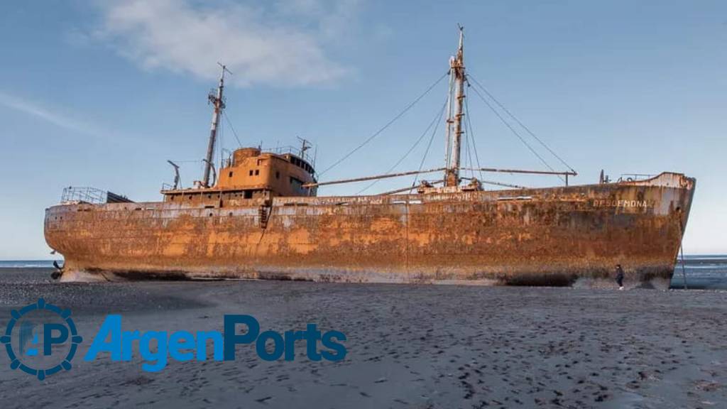 El inhóspito cabo de la Patagonia que alberga la historia de un buque alemán encallado