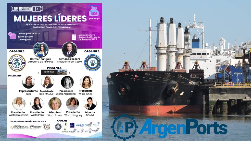 Paraguay; primer webinar internacional de mujeres líderes en el sector marítimo