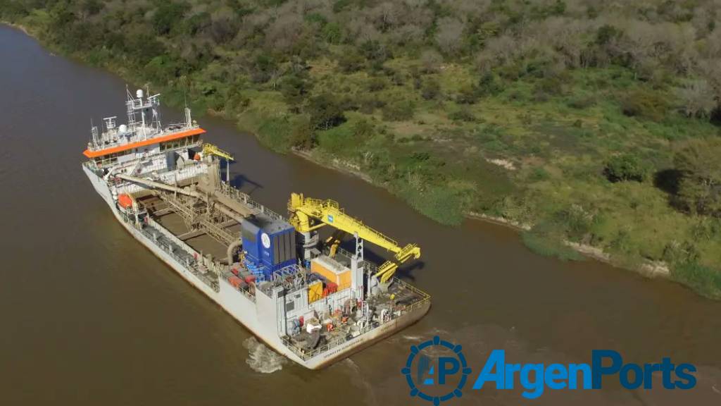 Jan de Nul anunció que finalizó el dragado del canal de acceso al puerto de Santa Fe