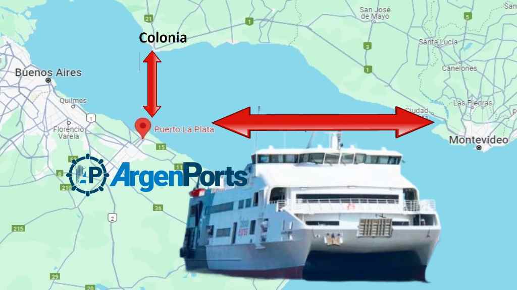 Impulsan unir Puerto La Plata con Montevideo y Colonia mediante ferris de pasajeros