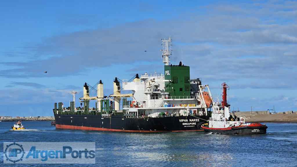 Puerto Quequén optimiza su rotación de buques: 9 movimientos en un día