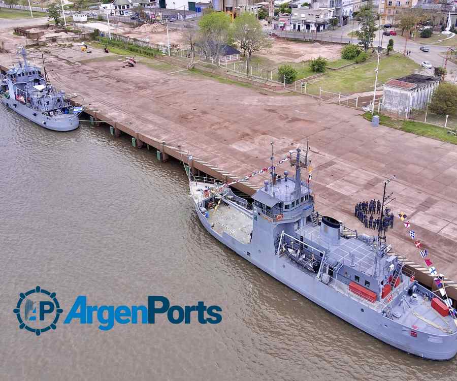 Un segundo buque de la Armada Argentina continuará con el balizamiento del río Uruguay