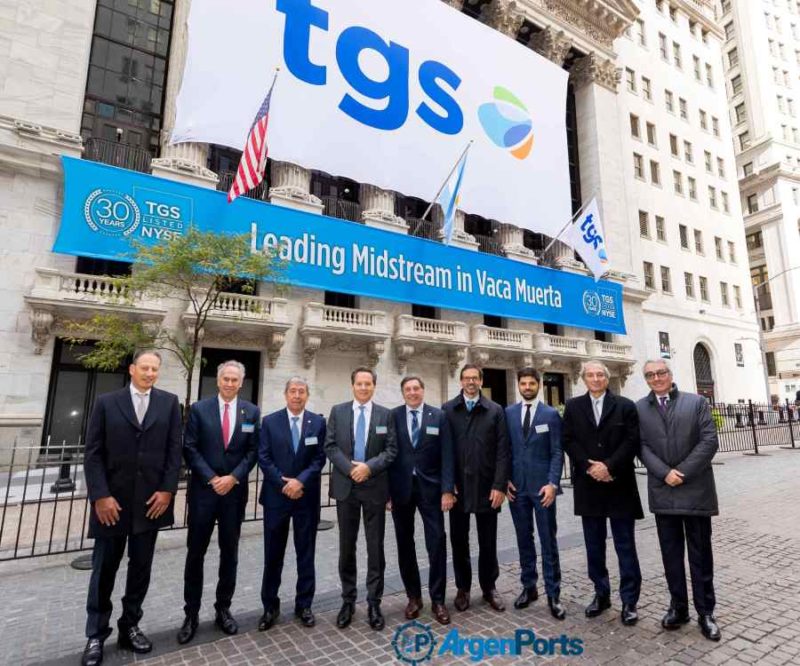 TGS celebra 30 años cotizando en la Bolsa de Nueva York