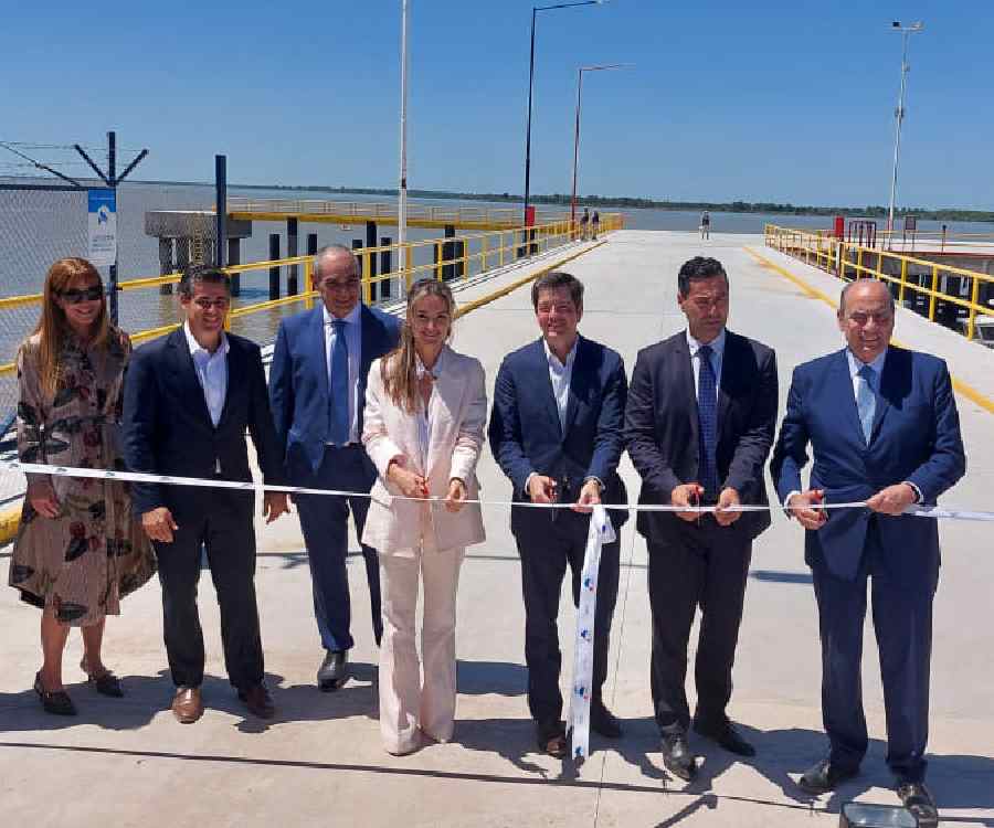 En video: inauguraron un muelle multipropósito en la Zona Franca Santafesina