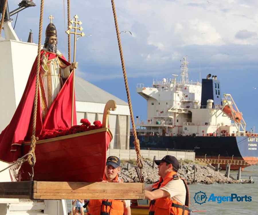 Nueva celebración de San Silverio en el puerto de Bahía Blanca