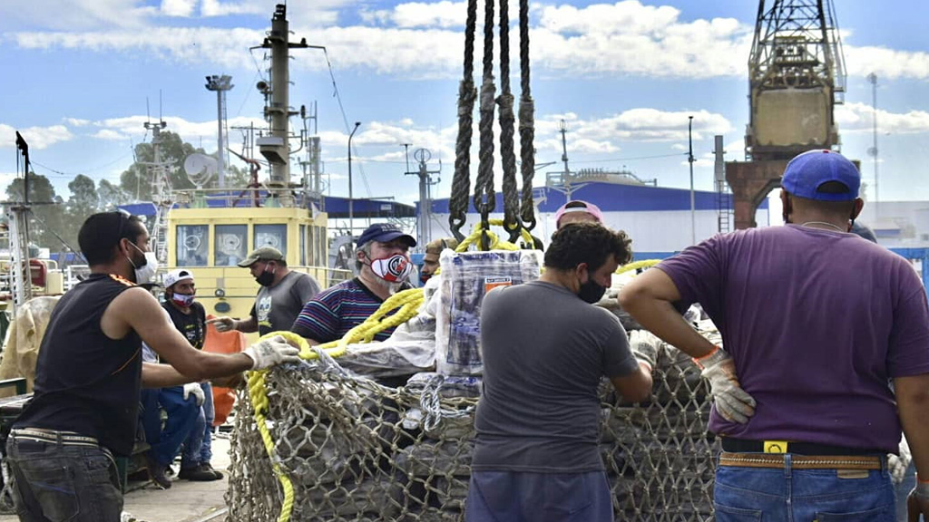 Puerto Frío y Bahía Blanca siguen sumando descargas de pescado