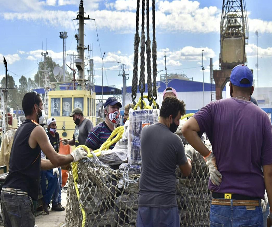 Puerto Frío y Bahía Blanca siguen sumando descargas de pescado