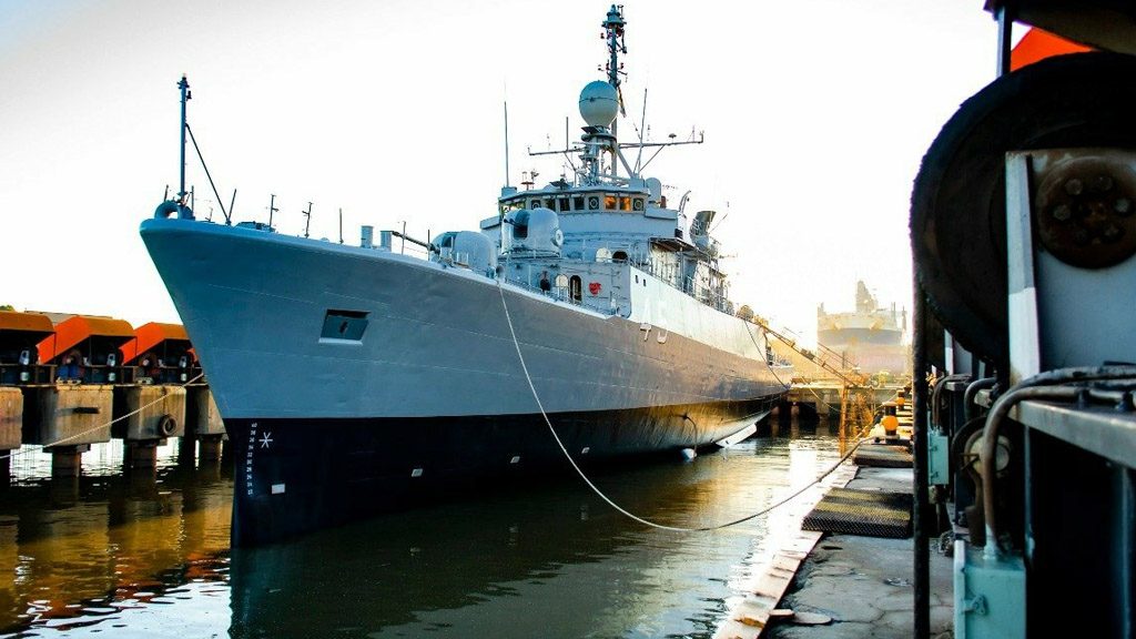 La Armada recibió el primer buque reparado en Tandanor con el recursos del FONDEF